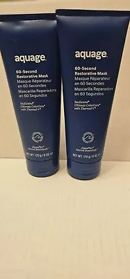 2 Aquage 60 Second Restorative Mask SeaExtend Ultimate Color Care NIB 6 Oz • $55