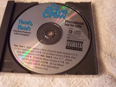 Rare -the New 2 Live Crew /   Yeah Yeah   Promo Cd 1994 *11 Mixes Gr476-2 • $14.99