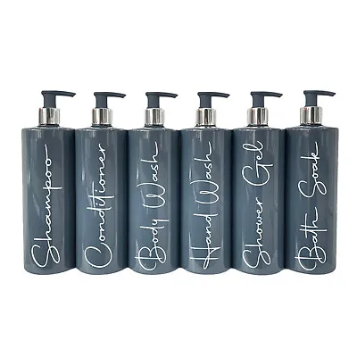 £11 • Buy Mrs Hinch Misprint Clearance Stock Grey 500ml Lotion Pump Bottle Shampoo Set 6