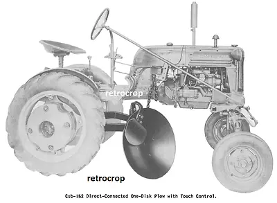 McCormick CUB-152 Manual Farmall Cub Belly Mid Mount Disc Turning Plow IH • $20