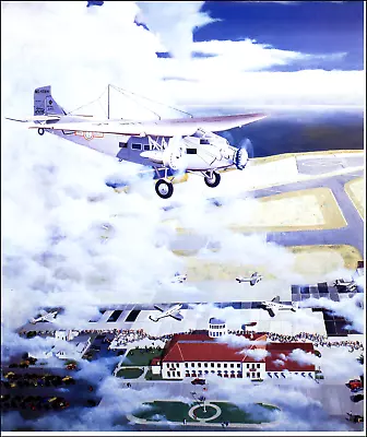 2002 Vintage Print Airplane Flight History Of United Airlines Plane Flying • $24.88