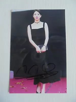 Suzy Bae Miss A 4x6 Photo Korean Actress KPOP Autograph Signed USA Seller F3 • $14.99