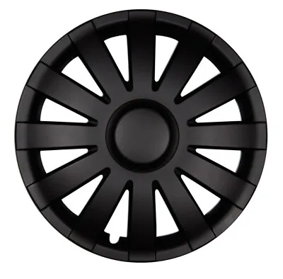 Hubcaps Cover Agat 14 Inch Black Matte 4x Premium Design Hub Caps • $155.08