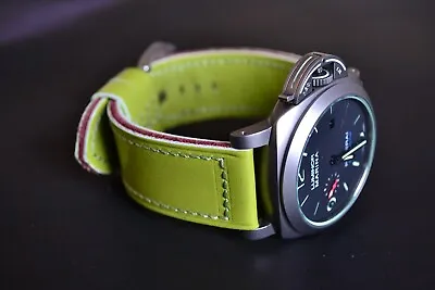 24mm Leather Watch Strap Handmade Watch Band Calfskin PAM Designe • £47.25