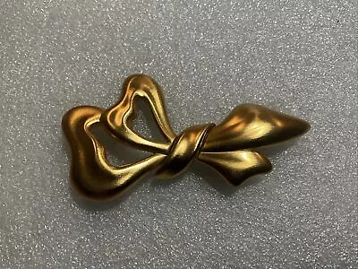 Vintage  MONET BOW Gold Tone BROOCH Pin • $9.99