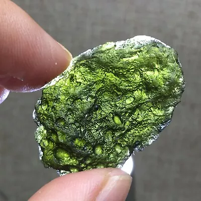 59Ct MOLDAVITE From Czech Republic From Meteorite Impact With Chips • $9.99