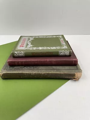 3 Vintage School Textbooks English Punctuation Composition Book Lot Circa 1900 • $19.95