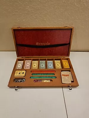 Rare Vintage 1961 Wooden Case Parker Bros. Monopoly Game Made In France Complete • $250