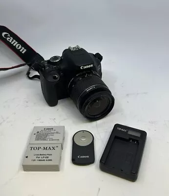 Canon EOS 600D DSLR & EF-S 18-55mm Lens / Batteries / Charger • £189.99