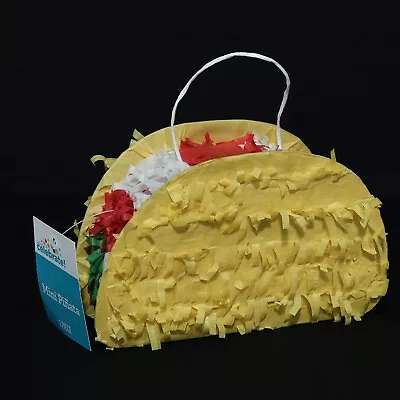 Way To Celebrate! Mini Taco Pinata 6.5  Hanging Loop Party Festival NEW No Candy • $4.27