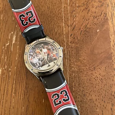 WILSON Michael Jordan Watch 1997 Loose W #23 Leather Band Works W New Battery • $10