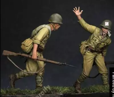 1/35 2pcs Resin Model Kit Japanese Soldiers Infantry WW2 Unpainted • $16.03