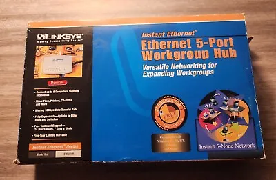 Linksys  Instant Ethernet (EW5HUB) 5-Ports External Hub Managed • $9.99