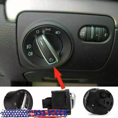 Euro Headlight Switch Light Fits VW Passat CC B6 Jetta Golf MK5 MK6 5ND941431A H • $17.63