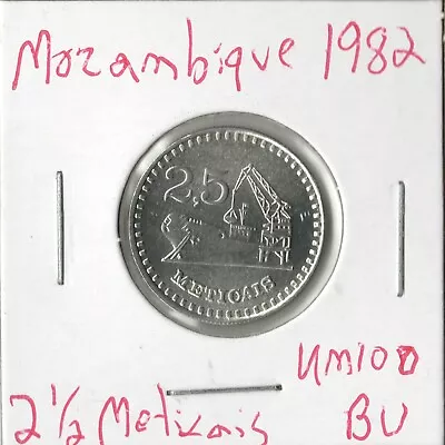 Coin Mozambique 2 1/2 Meticais 1982 KM100 • $2.29