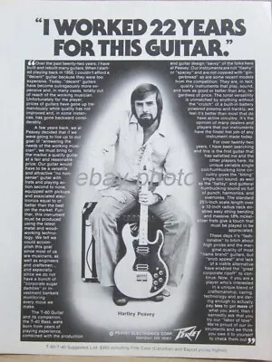 3 PEAVEY T-60 Guitar Print Ads -  Hartley Peavey  Worked 22 Years..     • $9.95