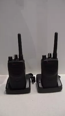 Lot Of 2 Motorola Mag One A8 450-470MHz 4W 16CH UHF Two Way Radios W/Batt • $164.99