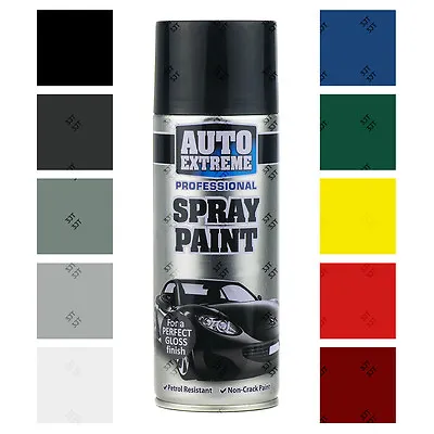 Auto Extreme Aerosol Spray Paint Satin Gloss Matt Primer Galvanised 400ml • £6.20