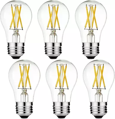 A15 LED Bulb 6W Equal E26 Bulb 60 Watt Non-Dimmable E26 Edison Bulb Neutral Whit • $31.02