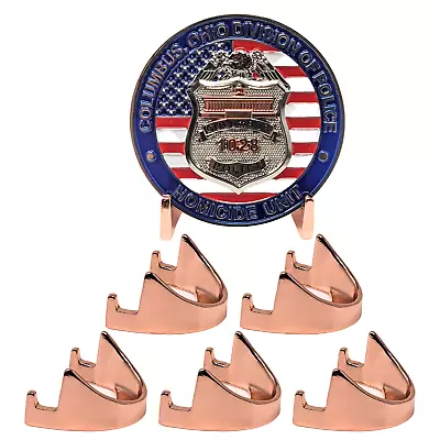 Military Challenge Coin Display Stand - Solid Metal With Anodized Finish • $5.99
