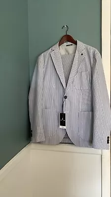 Premium Jack And Jones Seersucker Suit NWT  • $120