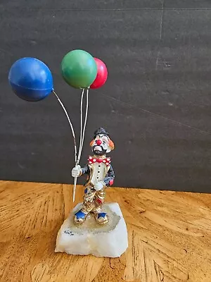 Ron Lee Clown Figurine ..Hobo Joe  With Balloons VTG Signed Ron 79'' • $25.80