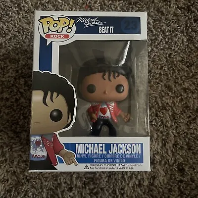 Funko Pop Vinyl Figure - Michael Jackson (Beat It) #23  Damaged Box • $150