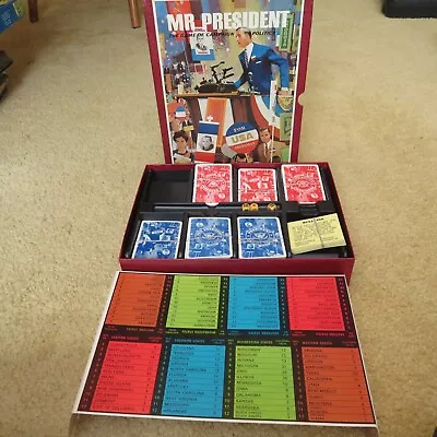 VINTAGE 1967 Mr. President 3M BOOKSHELF GAMES POLITICAL ELECTION BOARD GAME • $29.95