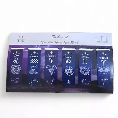 Set Of 12 Zodiac Horoscope Astrology Book Magnets Magnetic Bookmarks - NEW • $12