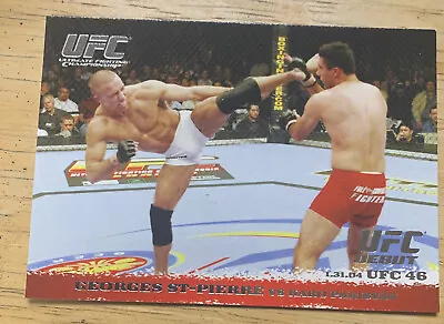 2009 Topps UFC Round 1 Georges St-Pierre #17 Rookie Card RC Rare • $79.99