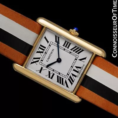 CARTIER Tank Louis Mens  La Californienne  18K Gold Watch - Mint With Warranty • $6495