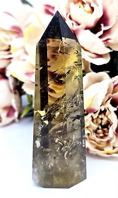  Smokey Citrine Point Crystal Point Tower High Grade ✨️ Clear Clarity Phantom • £21