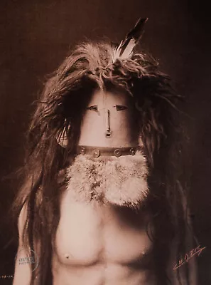 1904 Vintage Edward Curtis Photo Print Indian Goddess Original Engraving 11x13 • $79.31