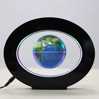 3.5in Magnetic Levitation Floating Globe Magnetic World Map With LED Lights XAT • £20.89