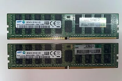 64GB Samsung Server RAM DDR4 (2x32GB) 2Rx4 PC4-2133P-RA0-10-DC0 HPE OFFICIAL • £54.55