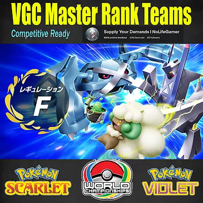 ✨ Pokemon Scarlet And Violet ✨ VGC CUSTOM Teams REGULATION F 6IV & Battle Ready! • $10