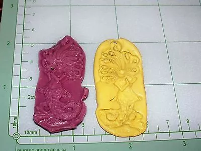 Mermaid H5 -Flexible Silicone Mold-Cake Cookie Crafts Cupcake Candy Clay • $3.50