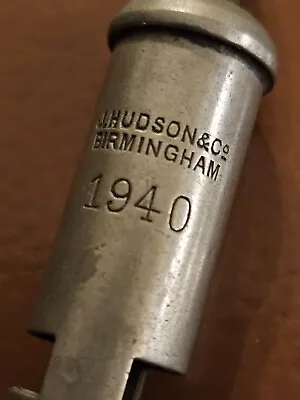 WW2 (1940) Collectable J Hudson & Co. Metropolitan Whistle • £23.99