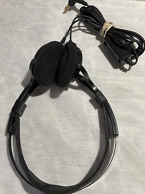 Radio Shack Pro 35 Titanium Diaphragm Stereo Headphones In-Line Volume Control • $35