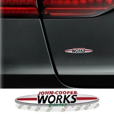 JOHN COOPER WORKS JCW Tailgate Rear Chrome Badge Trunk Car Emblem 90mm For MINI • $9.99