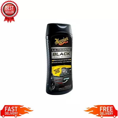 Meguiars Ultimate Black Plastic Restorer DURABLE PROTECTION 12 Oz Gel Bottle • $12.99