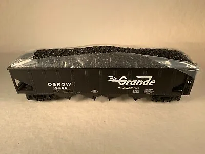 MTH RAILKING 30-8014 D&RGW HOPPER W/COAL #16355 NIB (DIECAST METAL BODY) • $27