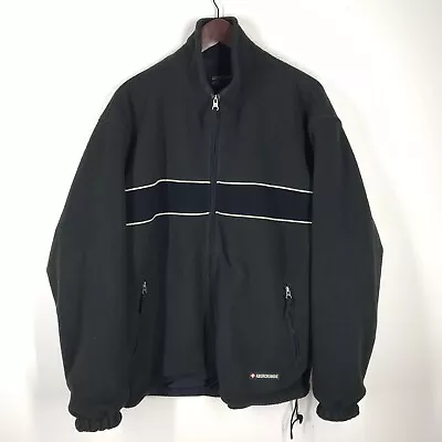 Vtg Abercrombie Fitch Men’s Large Full Zip Reversible Mountain Fleece Jacket • $65