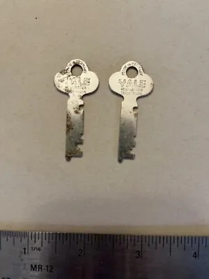 2 Vintage Yale Flat Keys Made In Germany • $6