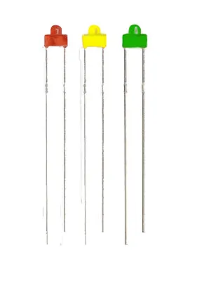 Light Emitting Diodes 1.8mm LED Pack Of 10 Red Yellow Green Colour Light Signals • £2.50