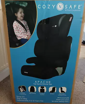 £49.99 • Buy Car Seat High Backed Booster Seat Apache L22 Collect 15 - 36kg 4 - 12 Years Bnib