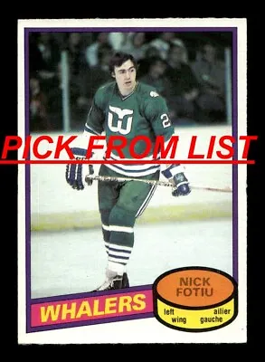 1980-81 O Pee Chee OPC Hockey 7-395 EX/EX+ Pick From List All PICTURED • $0.99