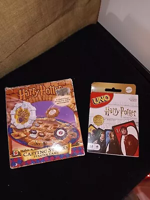 Lot Of 2 Harry Potter Games - UNO (NEW) & Casting Stones Starter Game... • $21.99