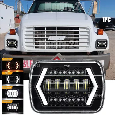 Fit GMC Safari C6500 C7500 Topkick 7x6  Inch LED Headlight Hi/Lo Halo DRL • $29.86