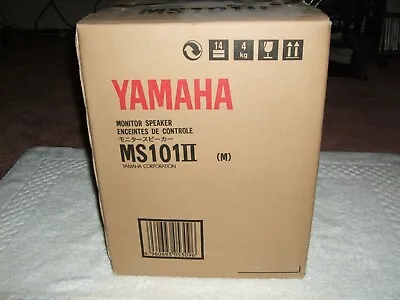 New Sealed In Original Box Yamaha Ms101ii Professional Studio Monitor Speaker • $102.50
